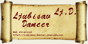 Ljubisav Dancer vizit kartica